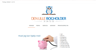 Billig Wordpress Hjemmeside til denlille-bogholder.dk lavet af Dit Online Visitkort